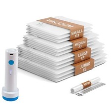 Pack Vacuum Storage Bags,Space Saver Bags for Clothing,Comforters,and 16