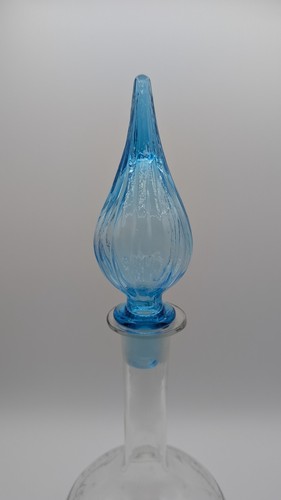 Empoli Turquoise Ribbed Genie Bottle/ Decanter Stopper