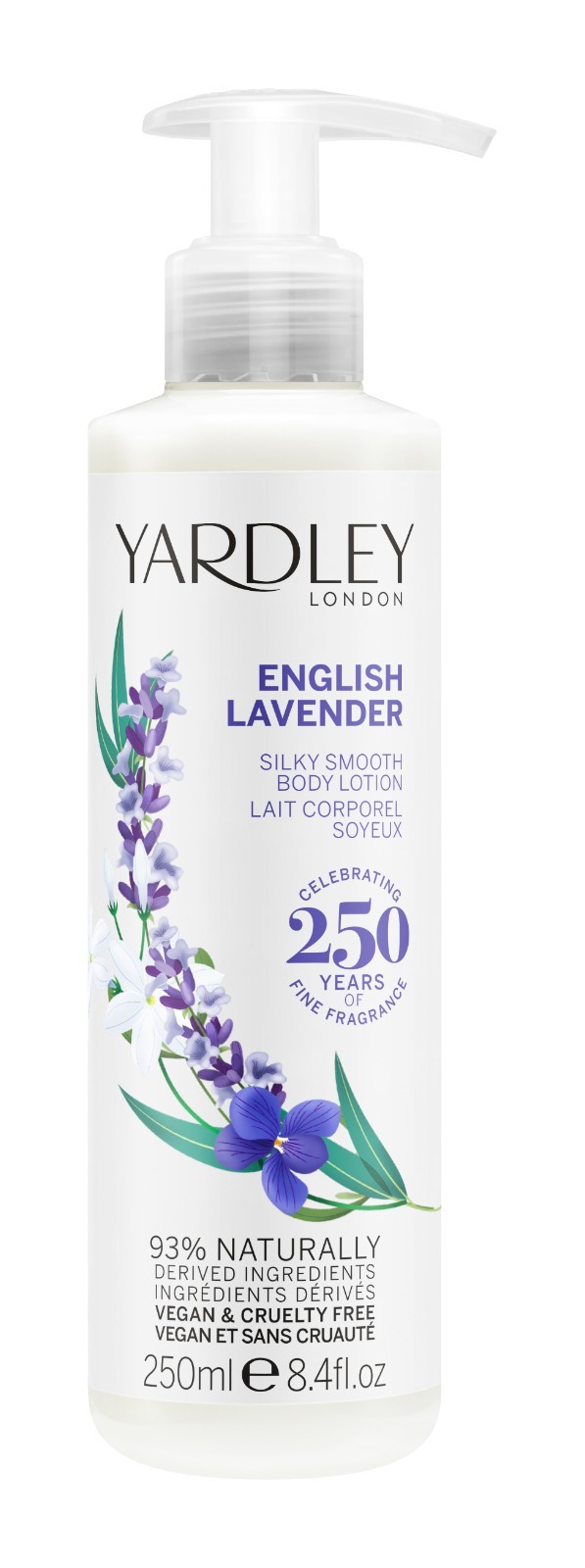 Yardley English Body Lotion Lavender 250Ml - Image 2