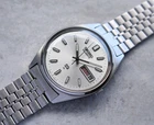 August 1980 Vintage Seiko Men's Watch Silver Dial Steel Bracelet Quartz SQ