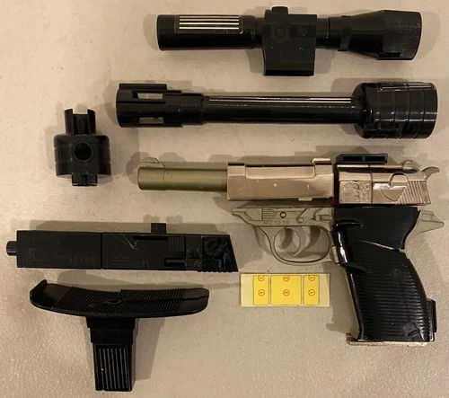 1984 TAKARA TRANSFORMERS G1 MEGATRON P38 WALTHER JAPAN TOY GUN FIGURE PARTS LOT