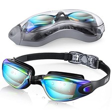 Swim Goggles, Swimming Goggles No Leaking Full Protection Adult Men Women Aqua