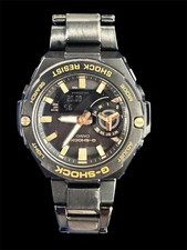 Casio Men's G-STEEL Carbon Bluetooth Solar Black Watch GST-B500BD-1A9