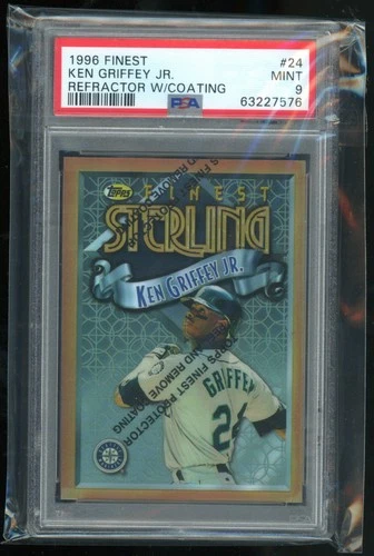 1996 Finest #24 Ken Griffey Jr. Refractors PSA 9 Pop 38