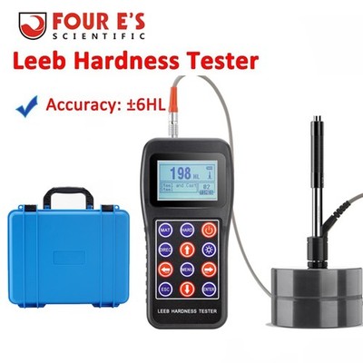 Portable Leeb Hardness Tester 7-in-1 Metal Hardness Meter with Calibration Block