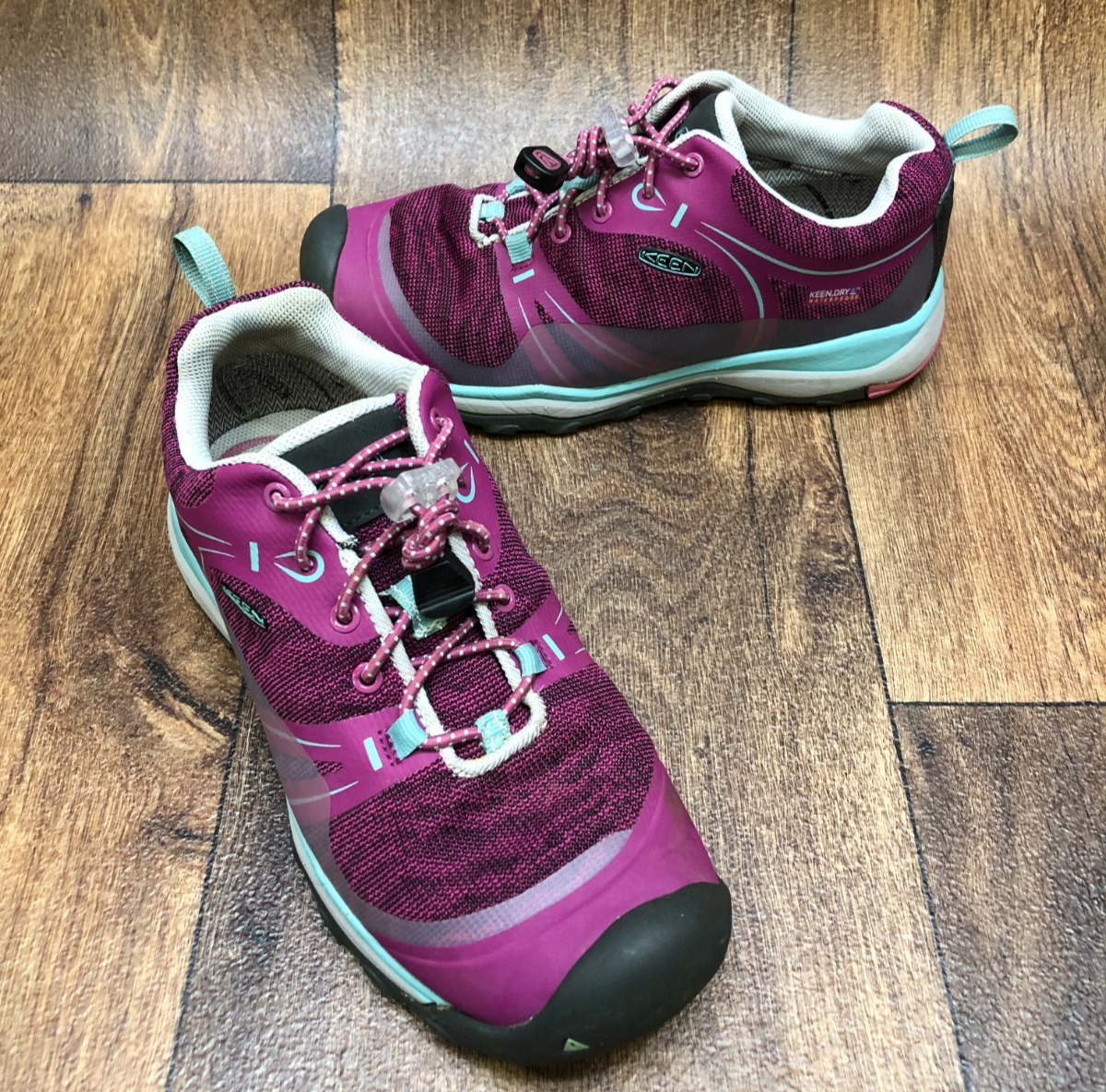 Sneaker Keen Terradora taglia 3 bambino ragazzo rosso viola comfort escursione gioventù 35