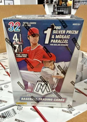 2021 Panini Mosaic Baseball Factory Sealed Blaster Box | Parallels Judge Ohtani?