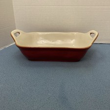 Pier 1 Imports Barca Red 13"x8" Stoneware Lasagna/Casserole Dish w/Handles