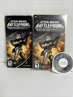Star Wars Battlefront Elite Squadron Sony PSP Video Game with Case and Manual