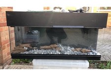 Gazco Ereflex Outset Electric Realistic LED Fire Media Wall Fireplace