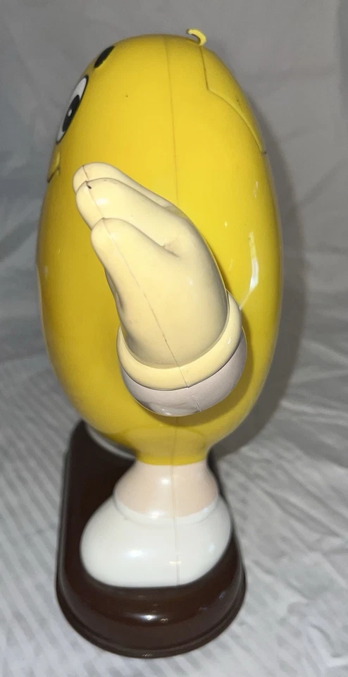 Vintage 1991 M&M Large Yellow Peanut M&M Candy Dispenser 12"X8" Rare Marketing - Image 4 of 4