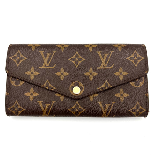 LOUIS VUITTON Monogram Portefeuille Sarah Long Wallet Brown M62235 Flap classic
