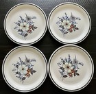 Four Vintage Town & Country Blue Ridge 6.375” Stoneware Dessert/bread Plates
