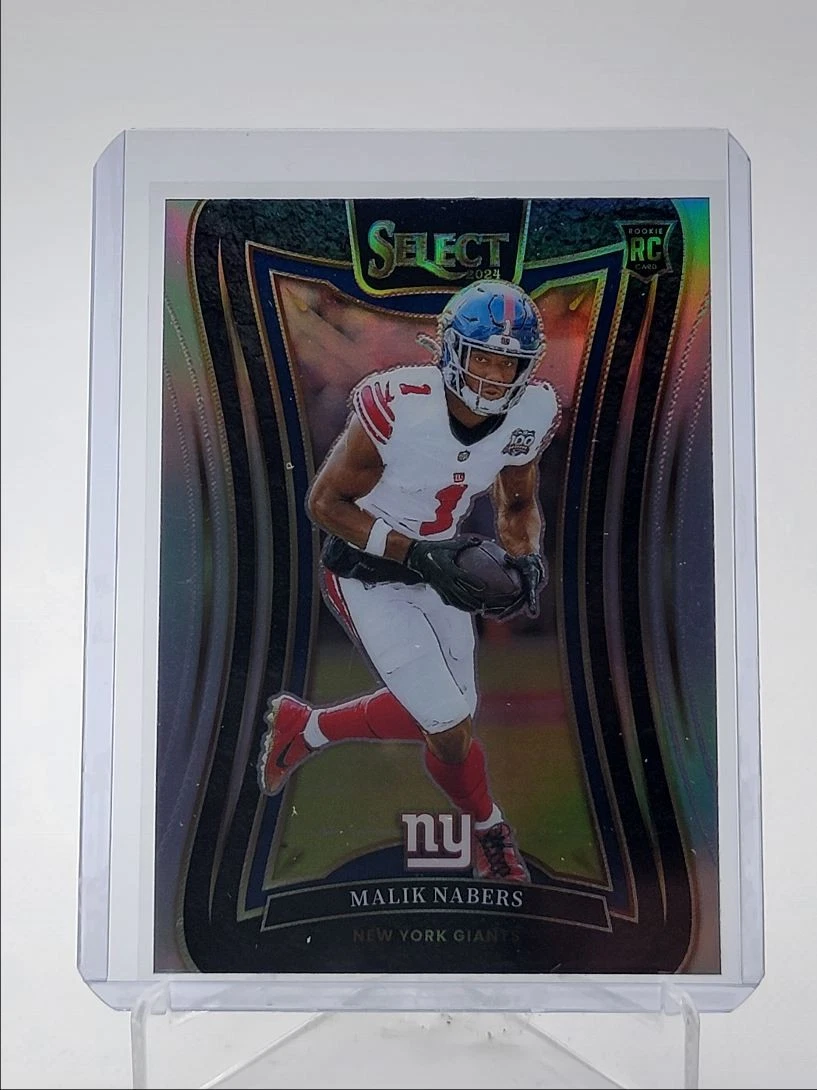MALIK NABERS 2024 SELECT SUITE LEVEL ROOKIE SILVER GIANTS B RC Q4705