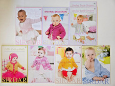Sirdar Knitting Pattern Booklets for girls  boys 0 to 7 years; 12-18 designs ea