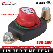 Heavy Duty Battery Disconnect Switch Side Top Post 12v-48v 275a Car Rv