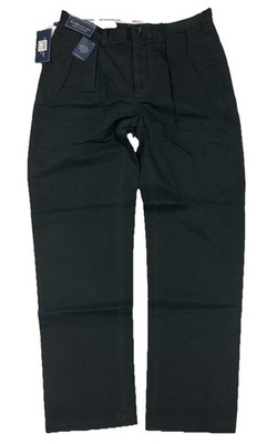 POLO RALPH LAUREN Men's Classic Fit Pleated Chino Pants Black NEW