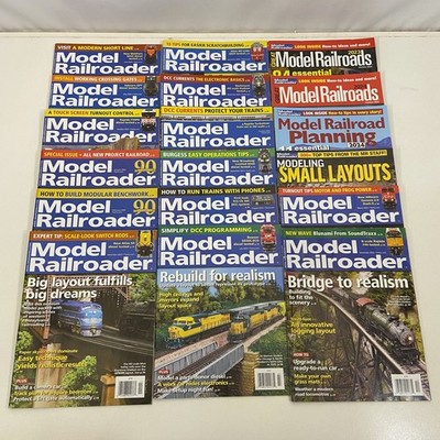20 Model Railroader Planning Magazine Various Staple Bound Monthly Issues Lot