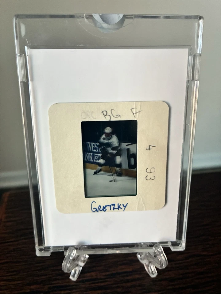 1993 TOPPS VAULT WAYNE GRETZKY ORIGINAL SLIDE NEGATIVE ONE OF ONE 1/1 RARE COA - Image 2 of 4