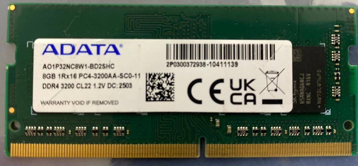 ADATA DDR4 SDRAM 8 GB Capacity per Module Memory (RAM) for sale | eBay