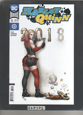 HARLEY QUINN #35 REBIRTH NM NEW UNREAD FRANK CHO NEW YEARS VARIANT 2018