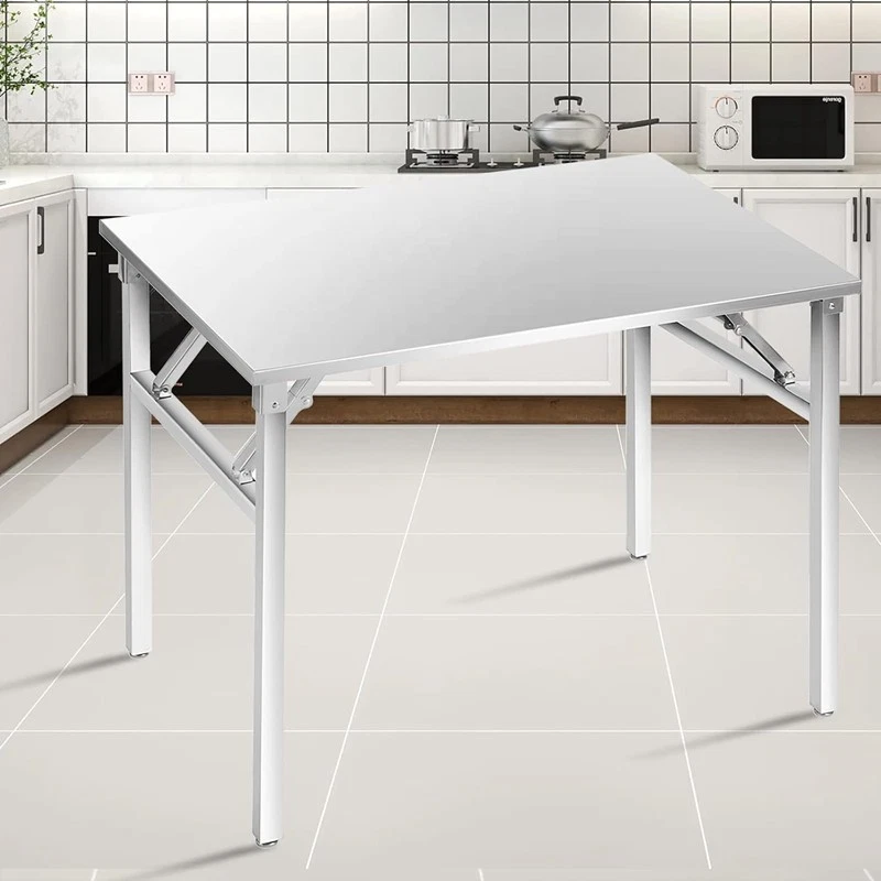 Klappbar Edelstahl Arbeitstisch Edelstahltisch Küchentisch Gastronomie Tisch NEU - Bild 3 von 4