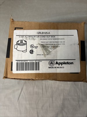 Appleton 1-1/4 GRLB125-A Conduit Body Type LB