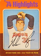 1975 Topps #5 Nolan Ryan Card