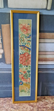 Broderie Chinois ancienne sous cadre Soie - B