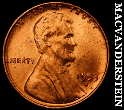 1953-D Lincoln Wheat Cent-Choice Gem BU Lustrous No Reserve #i6546