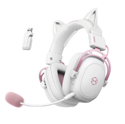 Edifier G5 Wireless Edition Pink Cat-Ear E-Sports Gaming Headset (Over-Ear) MIC