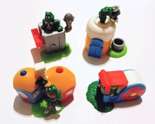 KINDER SURPRISE SET - BUGS WITH DESKTOP HOUSES - RARE FIGURES TOYS COLLECTIBLES