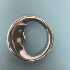 Tiffany & Co. Sterling Silver Man in the Moon Celestial Baby Rattle Teether 
