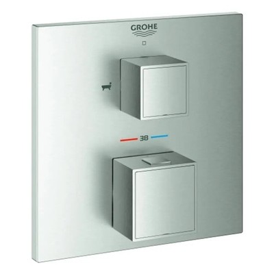 GROHE THM-Wannenbatterie Grohtherm Cube 24155 FMS für 35600 2-W-Umst. supersteel