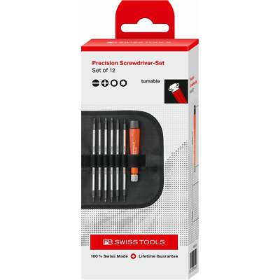 PB Swiss Tools PB 513.CBB Screwdrivers Set With Duplex Blades In A Roll-Up Case