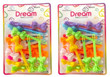 Hair Barrettes Dream Girls Hair Accessories - 2 Individual Packages