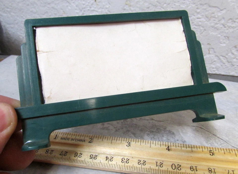 vintage model train railroad plastic bill board w cardboard advertisement - Image 3 of 4