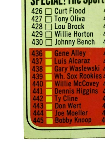 1969 Topps Mickey Mantle #412 Checklist New York Yankees - Picture 5 of 12
