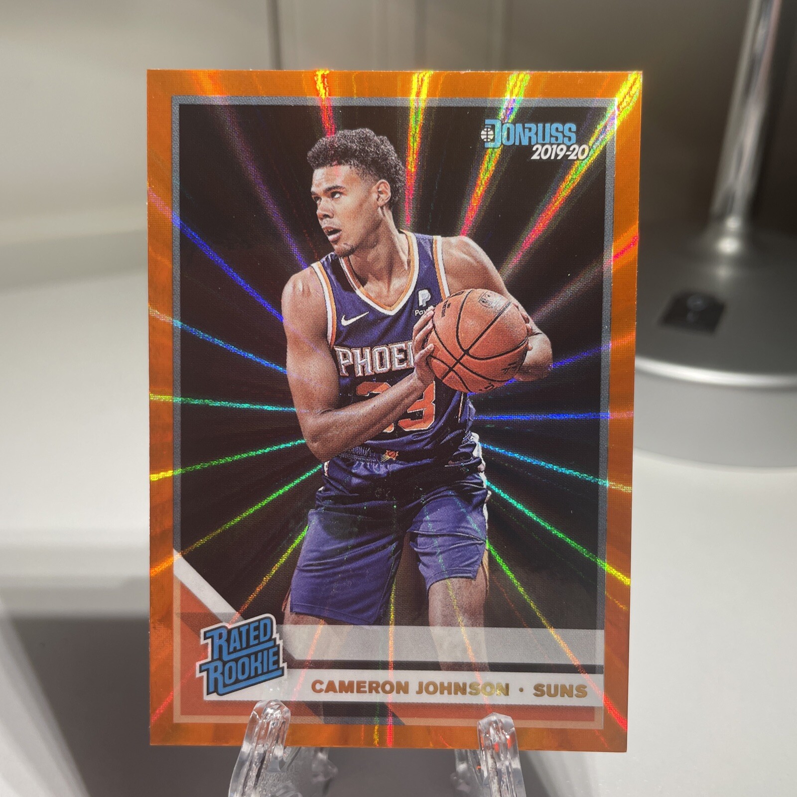 2019-20 Donruss Rated Rookie Orange Holo Laser #210 Cameron Johnson Rookie RC 🟠