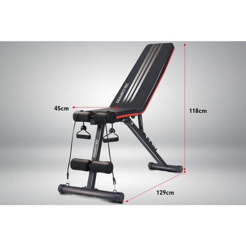 Powertrain Adjustable Incline Decline Flat Home Gym Exercise Bench - Picture 5 of 6