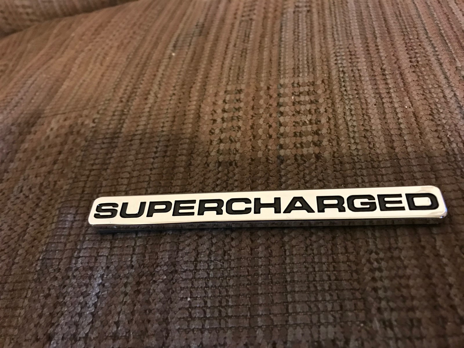 SUPERCHARGED CORVETTE MUSTANG ROUSH SALEEN VORTEC WHIPPLE EMBLEM CHROME ...
