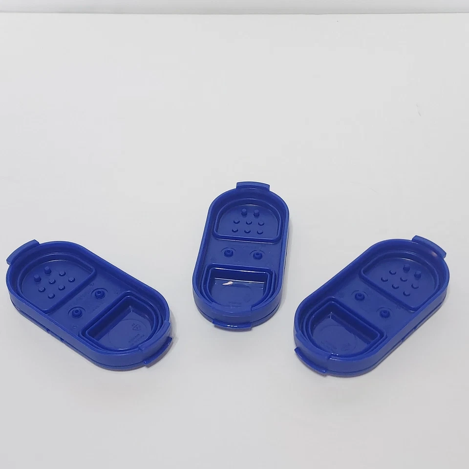 Set of 3 Tupperware Spice Storage Shakers Container Replacement Lids #1844B - Image 3 of 4