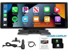10.26" 2K Car Portable Wireless Apple CarPlay Android Auto FM Touch Screen Radio