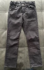 Gymboree Boys Skinny Black Wash Jeans Elastic Stretch Waist Size 8