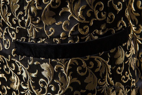 Herren Jacquard Smoking Anzug Sakko Abendessen Party Abschlussball Hochzeit Blazer Jacken Mantel - Bild 19 von 28