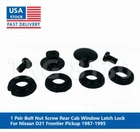 1 Pair Bolt Nut Screw Cab Window Latch Lock For Nissan Frontier D21 1987 - 1995
