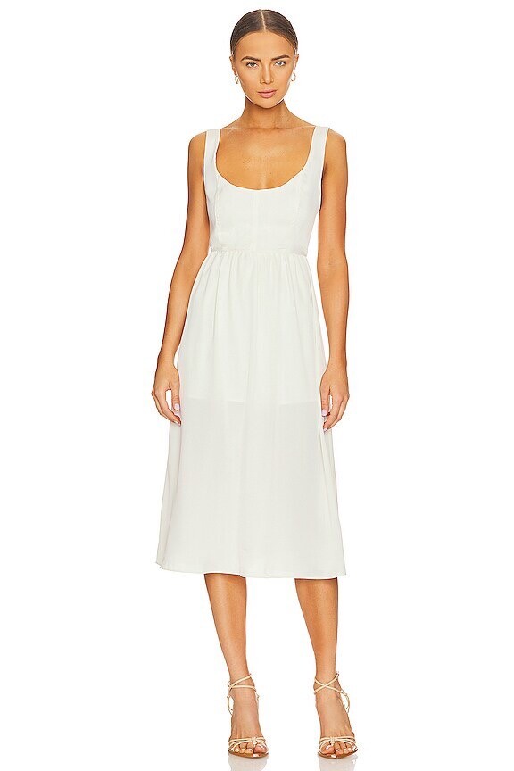 we wore what corset midi dress Corset Sheer Midi Dress (WeWoreWhat) by WeWoreWhat