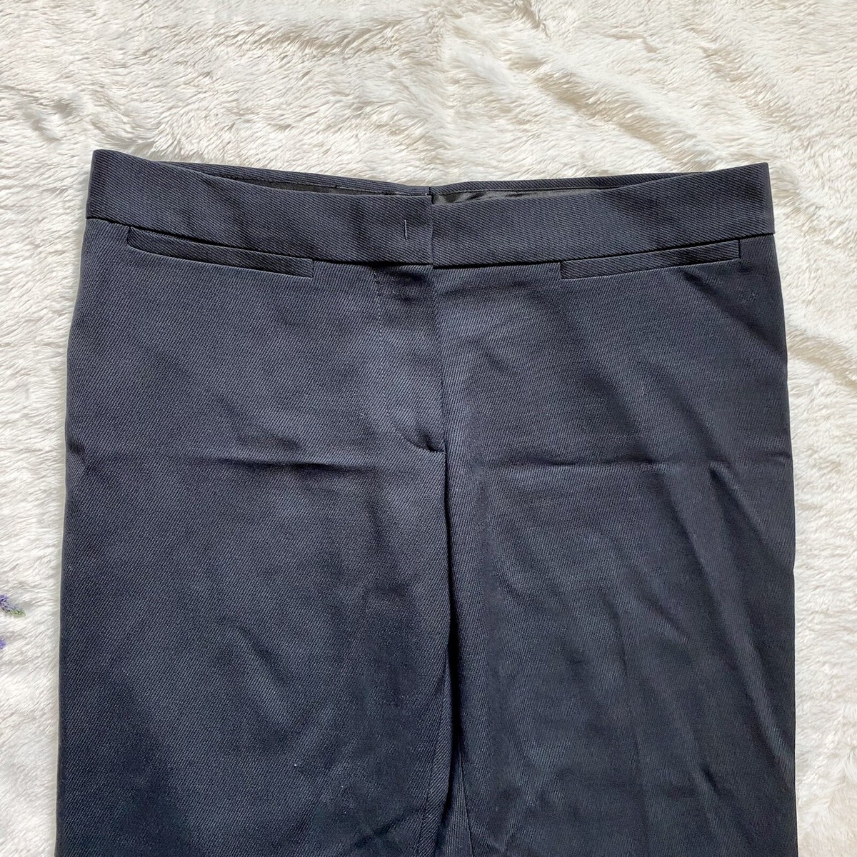 Miu Miu Black Twill Dress Pants Size 44/ US 8 Wool Straight Miu Miu Black Twill Dress Pants Size 44/ US 8 Wool Straight