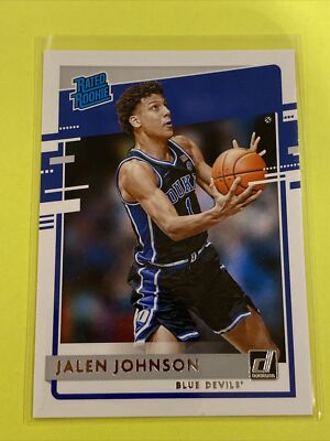  Jalen Johnson Donruss Rated Rookie Card Duke  