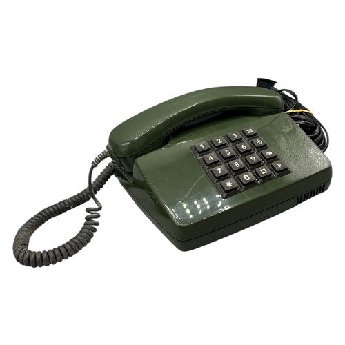 Deutsche Bundespost Telefon TEL 01 LX Analog Tastentelefon 02.89B Grün Vtg Retro - Afbeelding 4 van 7